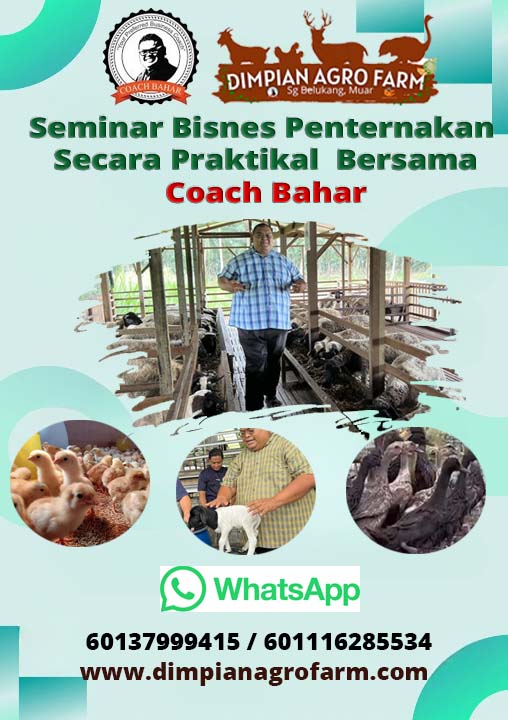 Seminar Bisnes Penternakan Secara Praktikal Bersama Coach Bahar - D'IMPIAN AGRO FARM MUAR JOHOR