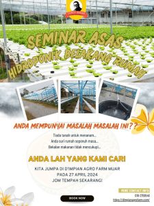 Seminar Asas Hidroponik Melon Projek Belakang Rumah coach bahar d'impian agro farm muar johor - D'IMPIAN AGRO FARM